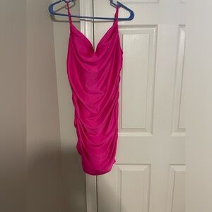 Hot pink dress